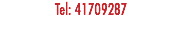 Tel: 41709287 